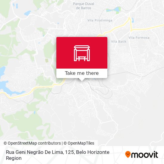 Mapa Rua Geni Negrão De Lima, 125