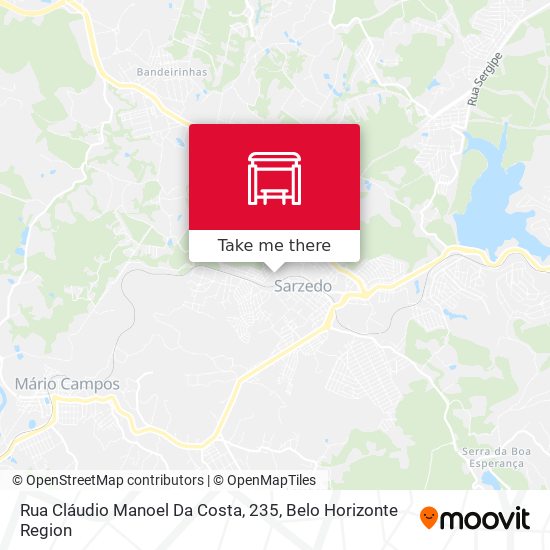Rua Cláudio Manoel Da Costa, 235 map