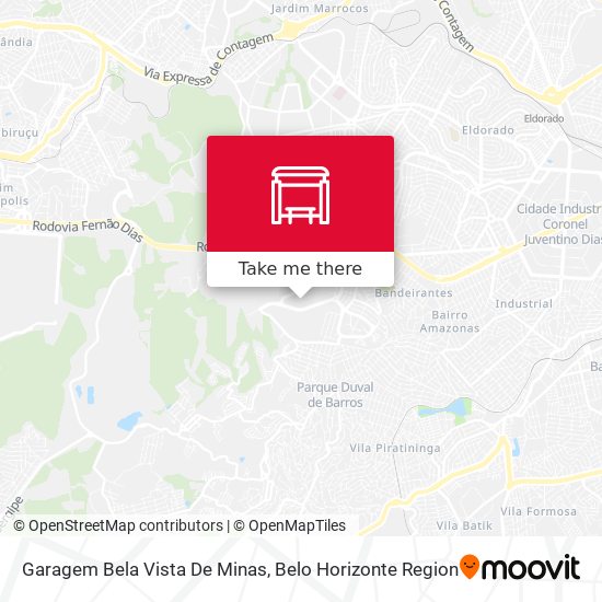 Garagem Bela Vista De Minas map