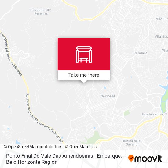 Ponto Final Do Vale Das Amendoeiras | Embarque map