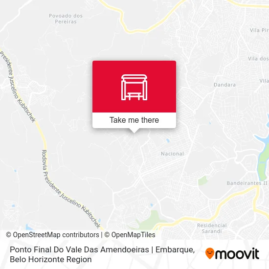 Ponto Final Do Vale Das Amendoeiras | Embarque map