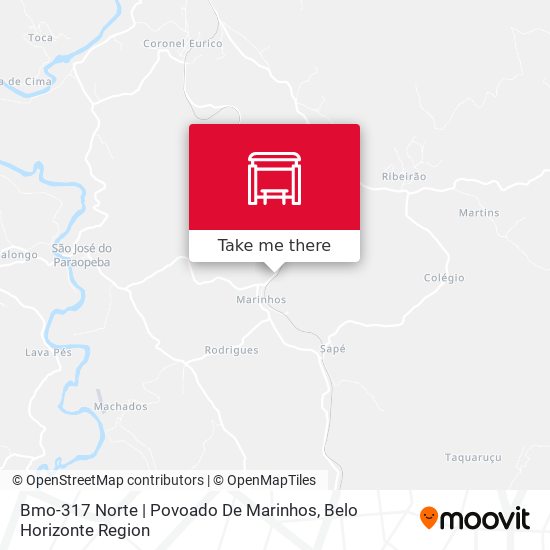 Bmo-317 Norte | Povoado De Marinhos map
