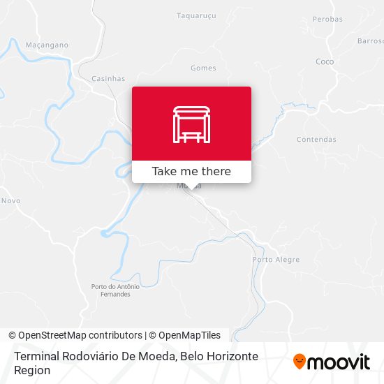 Terminal Rodoviário De Moeda map