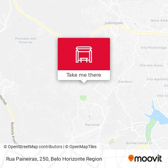 Rua Paineiras, 250 map