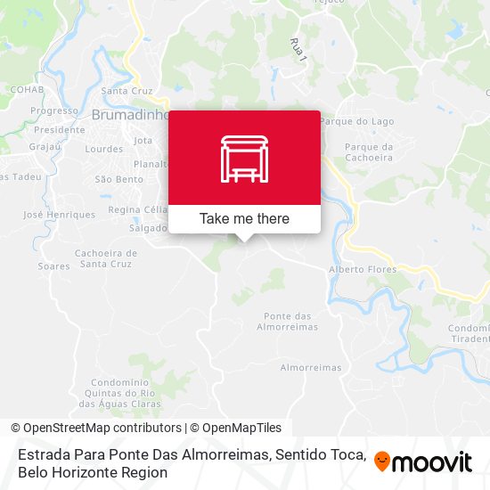 Estrada Para Ponte Das Almorreimas, Sentido Toca map