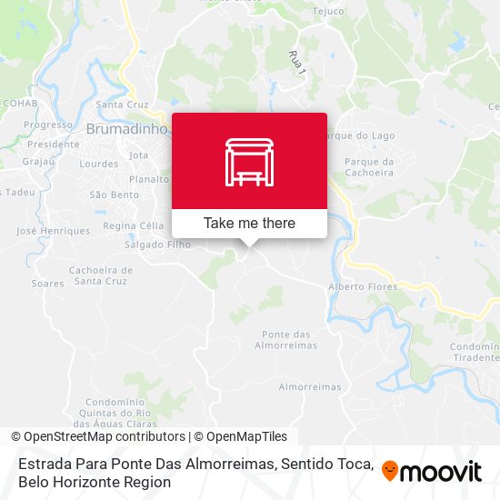 Estrada Para Ponte Das Almorreimas, Sentido Toca map