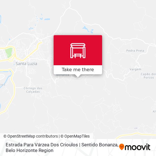Mapa Estrada Para Várzea Dos Crioulos | Sentido Bonanza