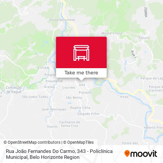 Rua João Fernandes Do Carmo, 343 - Policlínica Municipal map