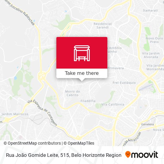 Rua João Gomide Leite, 515 map