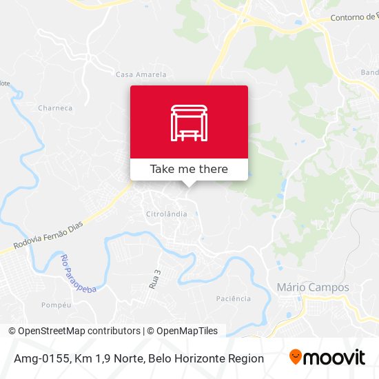 Amg-0155, Km 1,9 Norte map