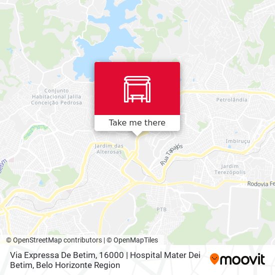 Via Expressa De Betim, 16000 | Hospital Mater Dei Betim map