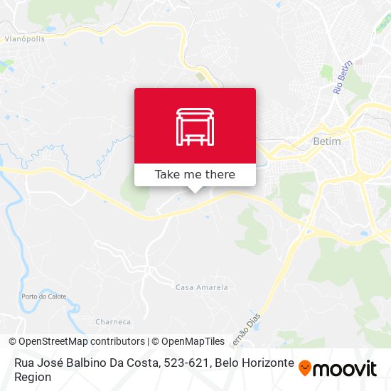 Mapa Rua José Balbino Da Costa, 523-621