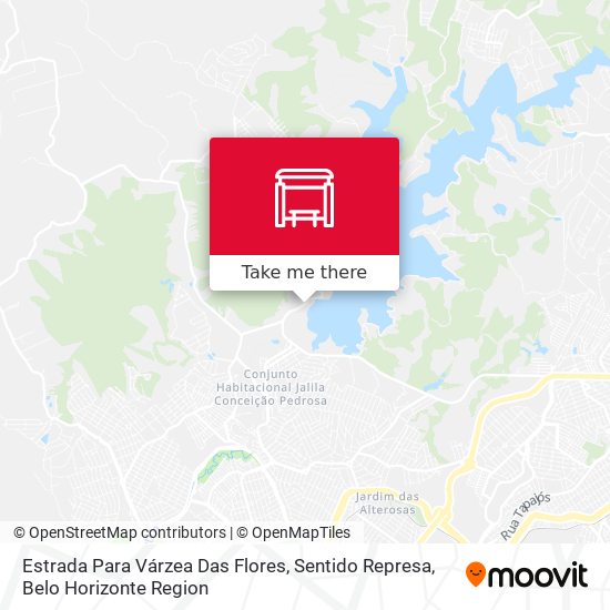 Estrada Para Várzea Das Flores, Sentido Represa map