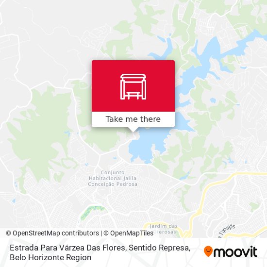 Estrada Para Várzea Das Flores, Sentido Represa map