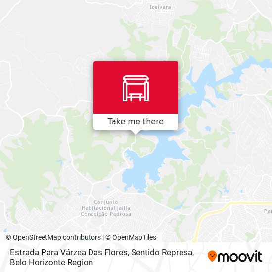 Estrada Para Várzea Das Flores, Sentido Represa map