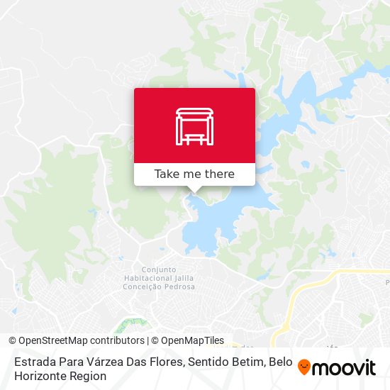 Estrada Para Várzea Das Flores, Sentido Betim map