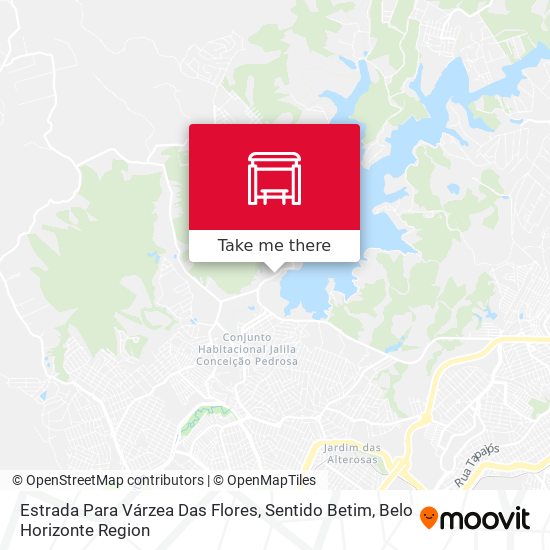 Estrada Para Várzea Das Flores, Sentido Betim map
