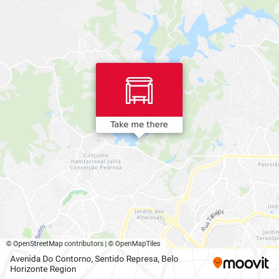 Avenida Do Contorno, Sentido Represa map