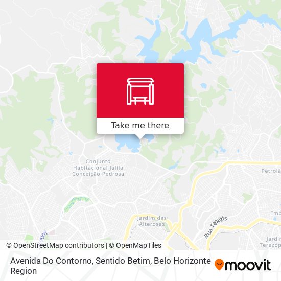 Mapa Avenida Do Contorno, Sentido Betim