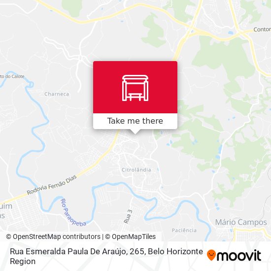 Rua Esmeralda Paula De Araújo, 265 map