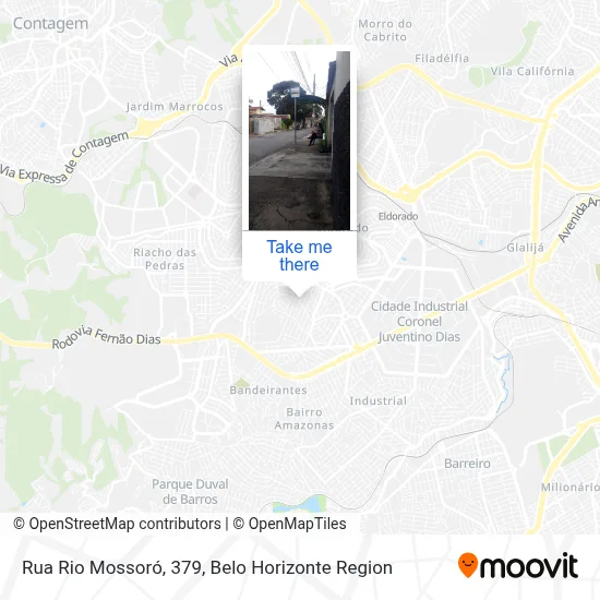 Rua Rio Mossoró, 379 map