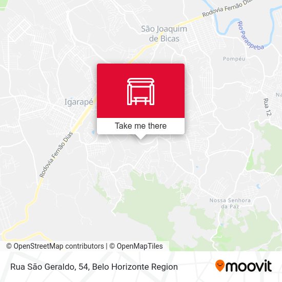 Rua São Geraldo, 54 map