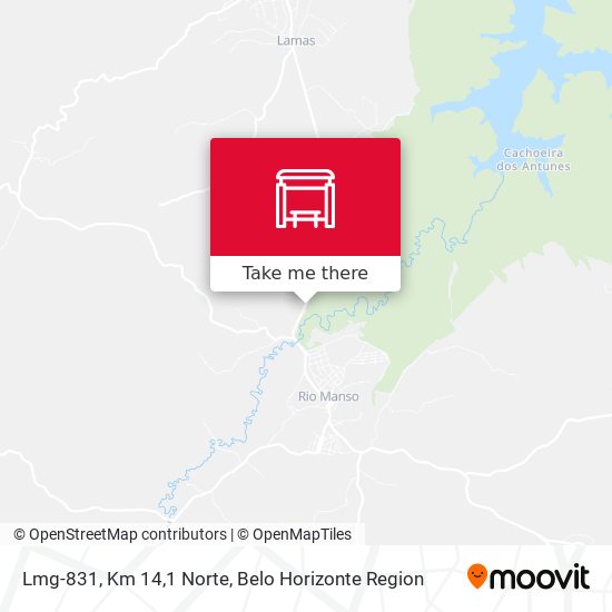 Lmg-831, Km 14,1 Norte map