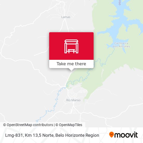 Lmg-831, Km 13,5 Norte map