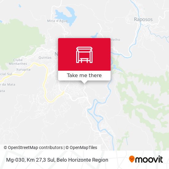 Mg-030, Km 27,3 Sul map