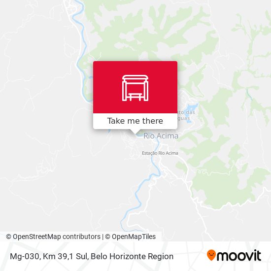Mg-030, Km 39,1 Sul map