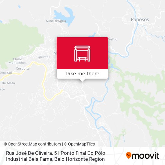 Mapa Rua José De Oliveira, 5 | Ponto Final Do Pólo Industrial Bela Fama
