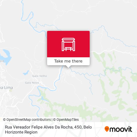 Rua Vereador Felipe Alves Da Rocha, 450 map