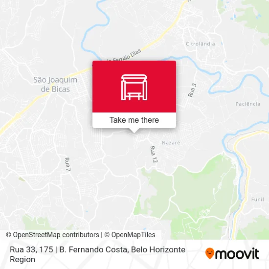 Rua 33, 175 | B. Fernando Costa map