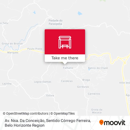 Av. Nsa. Da Conceição, Sentido Córrego Ferreira map