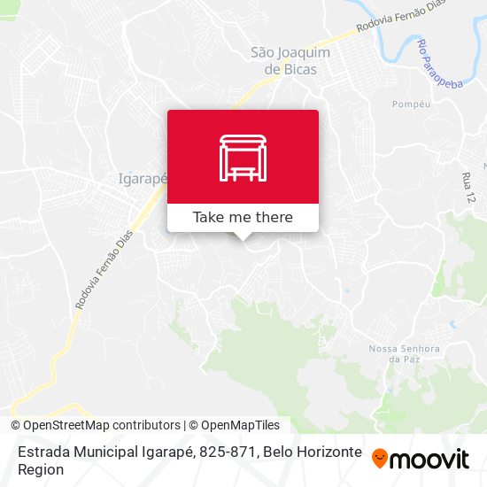 Estrada Municipal Igarapé, 825-871 map