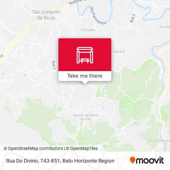 Rua Do Divino, 743-851 map