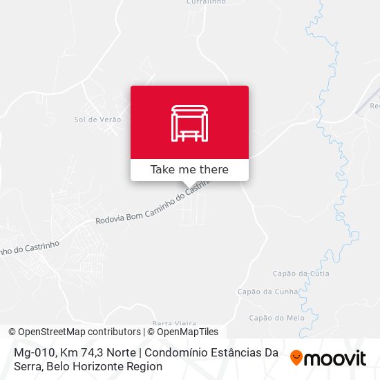 Mg-010, Km 74,3 Norte | Condomínio Estâncias Da Serra map