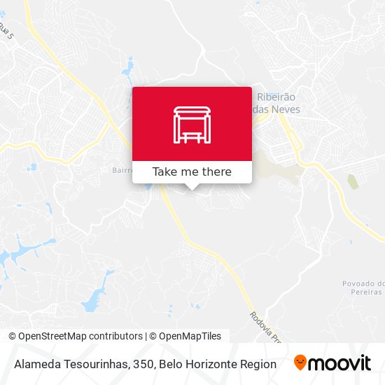 Alameda Tesourinhas, 350 map