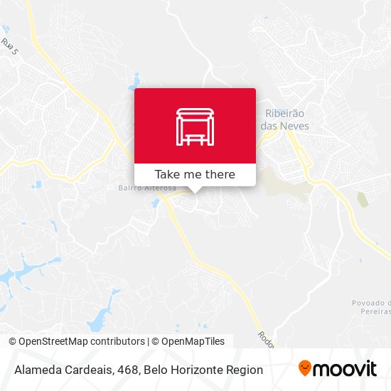 Alameda Cardeais, 468 map