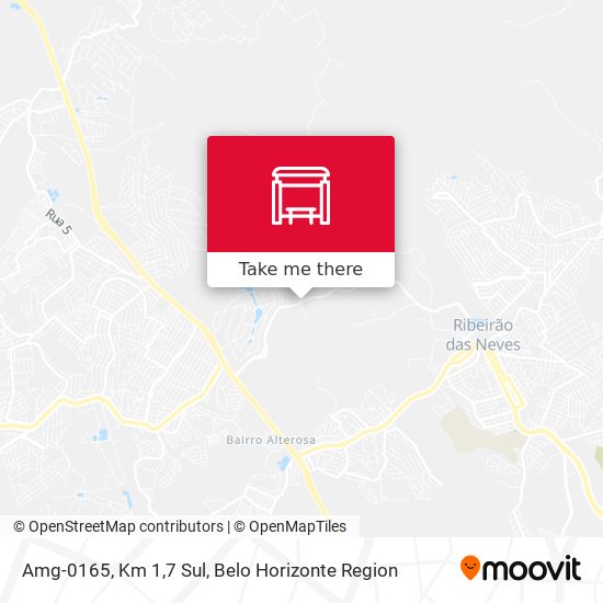 Amg-0165, Km 1,7 Sul map