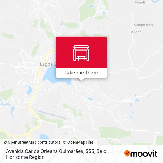 Avenida Carlos Orleans Guimarães, 555 map