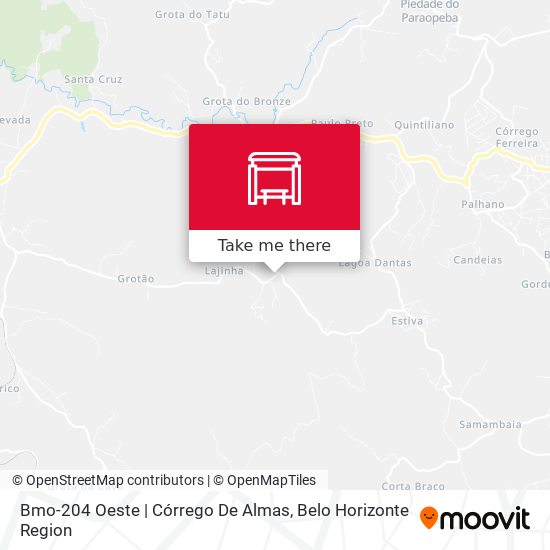 Bmo-204 Oeste | Córrego De Almas map
