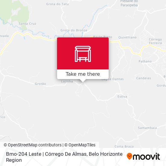 Bmo-204 Leste | Córrego De Almas map