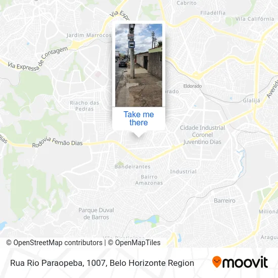 Rua Rio Paraopeba, 1007 map