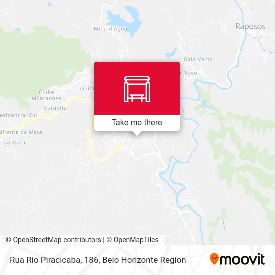 Rua Rio Piracicaba, 186 map