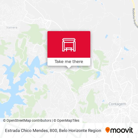 Estrada Chico Mendes, 800 map