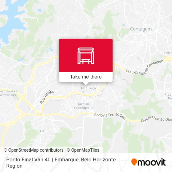 Ponto Final Van 40 | Embarque map