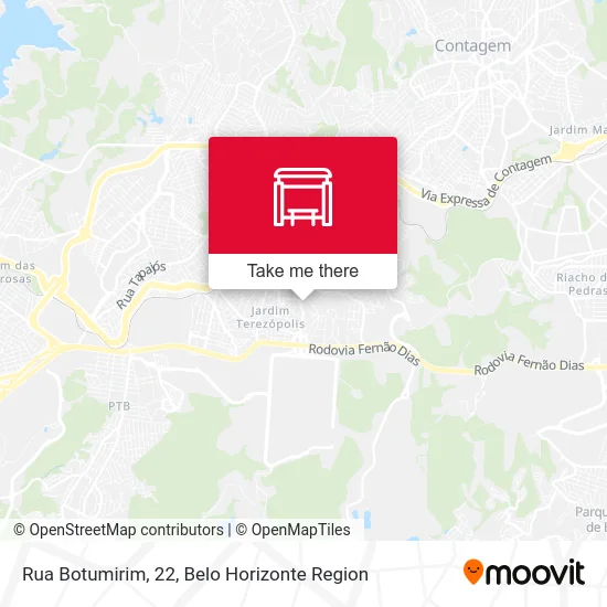 Rua Botumirim, 22 map