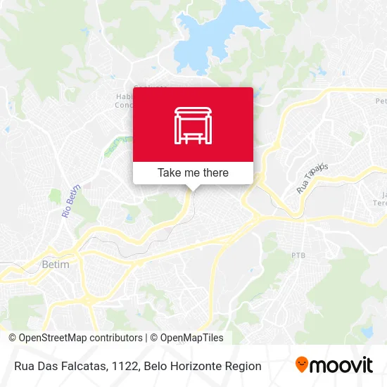 Rua Das Falcatas, 1122 map