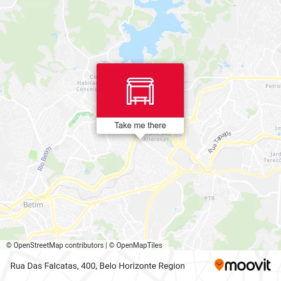 Rua Das Falcatas, 400 map